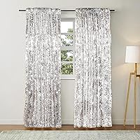 SFN SKY 9FTx9FT Silver Sequin Backdrop Curtains — image 5