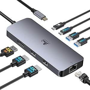 LIONWEI USB C Docking Station Triple Monitor Review