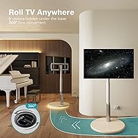 LLDEPLL Floor Mobile TV Stand with Power Outlet — image 2