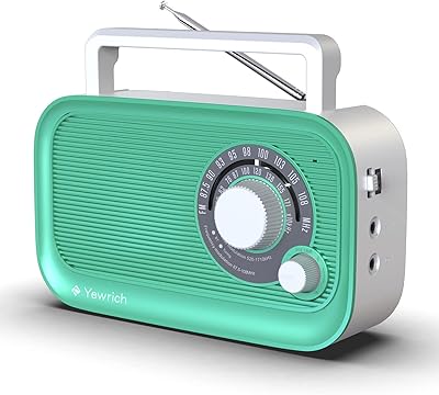 Yewrich Portable AM/FM Radio with Bluetooth