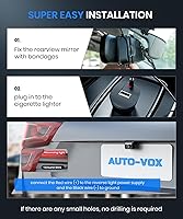 Auto-Vox T1400AW Rear View Mirror Backup Camera — image 2