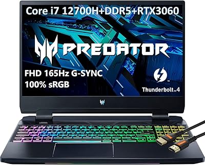 Acer Predator Helios 300 Gaming Laptop i7-12700H, 16GB RAM, 512GB SSD, RTX 3060
