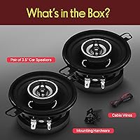 Pyle PL31BK 3.5-Inch 2-Way Car Stereo Speakers — image 2