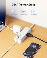 NTONPOWER Flat Plug Power Strip 15 ft Extension Cord Surge Protector — image 5