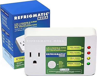 Refrigmatic MEGA 2-in-1 Electronic Voltage & Surge Protector for Refrigerators