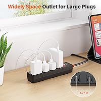 ZZJ Outdoor Power Strip Weatherproof Surge Protector with 10FT Extension Cord — image 2