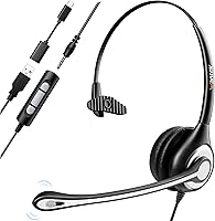 Wantek H-USB600-SC USB Headset with Mic — image 1