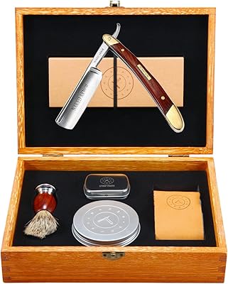 Naked Armor Straight Razor Kit - Brown