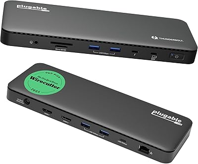 Plugable TBT4-UD5 Thunderbolt 4 Dock