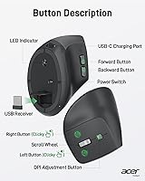Acer Ergonomic Vertical Wireless Mouse — image 6