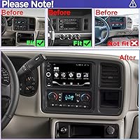 LITCOMFY QLED Radio for Chevy Silverado, GMC Sierra, Hummer H2 (2003-2006) — image 2