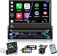 SEMAITU Single Din Car Stereo with Apple CarPlay & Android Auto — image 1