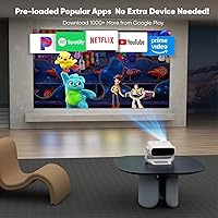 Wielio 4K Projector, Native 1080p, WiFi 6, Bluetooth 5.2 — image 3