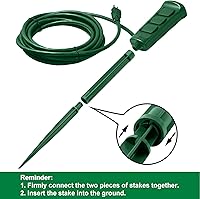 BESTTEN Outdoor Power Stake with 30ft Extension Cord — image 4