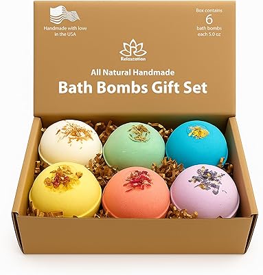 Relaxcation Handmade Organic Bath Bombs Gift Set