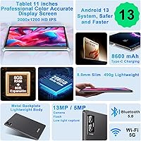 FACETEL Q7 Android 13 Tablet 16GB RAM 256GB Storage 11-inch — image 2