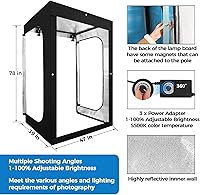 Hellovetee 47″x39″x78″ Photo Studio Light Box — image 5