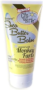 CJ's BUTTer All Natural Shea Butter Balm - Monkey Farts, 6 oz Review