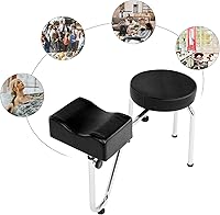 Ejoyous Pedicure Stool with Footrest — image 7