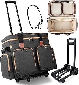 Sambois Rolling Teacher Tote Bag with Detachable Trolley Review