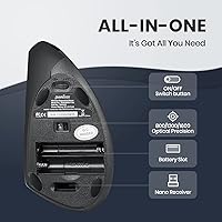 Perixx PERIMICE-713L Left-Handed Wireless Vertical Mouse — image 4