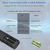 dgtenk L77 72GB Digital Voice Activated Recorder — image 2