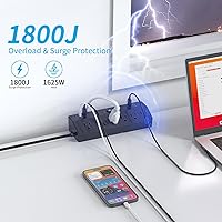 JXGUCAT Desk Clamp Power Strip with 40W Fast Charging Station — image 4