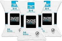 DUDE Wipes Face and Body Wipes 3-Pack, 90 Count — image 1