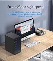 IO CREST 8-Bay Tool-Less SATA Hard Drive Enclosure, 22TB Capacity — image 10