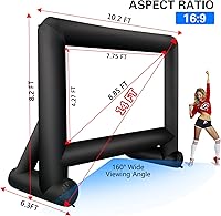 GZKYYLEGS 14 Feet Inflatable Movie Projector Screen — image 6
