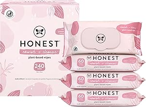 The Honest Company Nourish + Cleanse Wipes, 240 Count Review