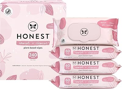 The Honest Company Nourish + Cleanse Wipes, 240 Count