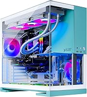 Skytech Gaming Aqua Desktop PC, Ryzen 7 7800X3D, AMD RX 9060XT 16GB, 32GB DDR5, 1TB SSD — image 1