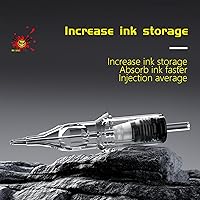 BIGWASP 50pcs Assorted Disposable Cartridge Tattoo Needles Round Shader — image 5