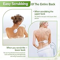 Fanwer 27.5″ Long Handle Back Bath Brush with Silicone Scrubber — image 4