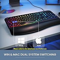 VEILZOR Ergonomic Backlit Keyboard — image 4