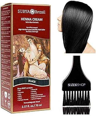 Surya Brasil Henna Hair Color Cream Black