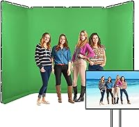 GSKAIWEN 7.87ft x 13.12ft Green Screen Backdrop with Stand — image 7