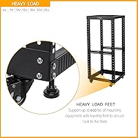 RIVECO 12U Server Rack Open Frame with Casters — image 5