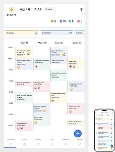 Dragon Touch 32″ Digital Calendar Chore Chart