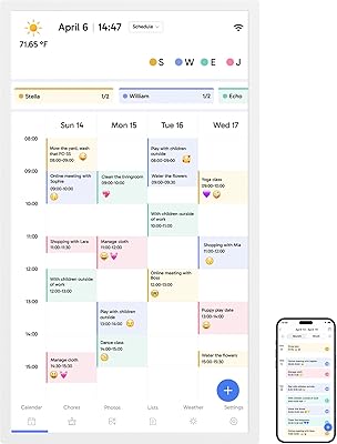 Dragon Touch 32″ Digital Calendar Chore Chart