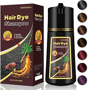 iemokoda Deep Burgundy Hair Dye Shampoo, 500mL Review