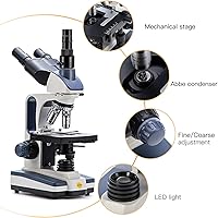 SWIFT Trinocular Compound Microscope SW350T 40X-2500X Magnification — image 4