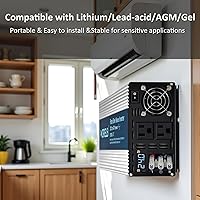 WZRELB SE3000W 3000W Pure Sine Wave Inverter 24V DC to 120V AC — image 4