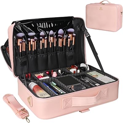 Relavel Large Makeup Case Pink