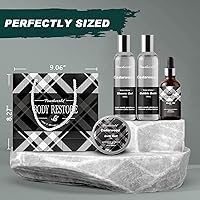 PEARLWORLD 12Pcs Men's Spa Gift Set - Cedarwood Bath & Body Care Kit — image 5