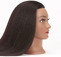 Hairginkgo Mannequin Head 14″ Real Hair Styling Training Head — image 3
