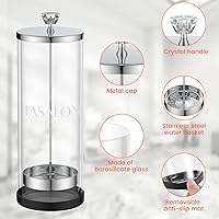 TASALON Barber Jar with Crystal Handle (45.5 oz) — image 3