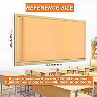 EggSun Peach Pink Fabric Bulletin Board Paper Roll 14.8FT x 47IN — image 2