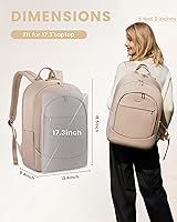 LOVEVOOK Laptop Backpack for Women 17.3 Inch — image 4